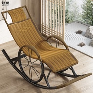HY-# Recliner Home Nap Balcony Summer Leisure Rattan Chair for the Elderly Chinese Wrought Iron Rocking Chair2023New Hot