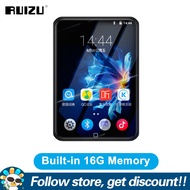 RUIZU D60 Android WiFi MP3 Player Built-in Speaker 16GB Bluetooth 4.2 Mini Walkman Support APP Downl
