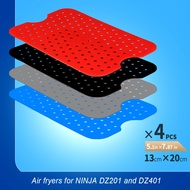 Suitable for NINJA Air fryer Accessories Air fryer Silicone Pad Double Basket Rectangular Lining Set
