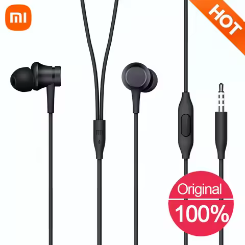 2025 Original Xiaomi Piston 3 Earphone Bass Wired 3.5MM In-ear Sport Headphone with Mic Headset for