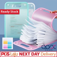 MUDAH BAWA 💖 13 Layers Handheld A4 Expanding File Folder Storage Document Bag A4 Fail Dokumen Beg