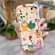 MHKEID Casing Hp Untuk VIVO V19 V19 Neo V17 V17 Pro Case HP hewan lucu Casing Kesing Silikon Kasing