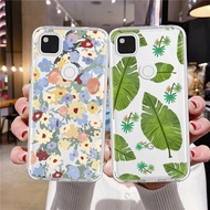 Plant Pattern Clear Casing For Google Pixel 3 2XL 3a 3XL 4a 5G 5 Luxury Cartoon Ultra Thin Shockproof Cell Phones Case