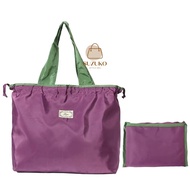 Large tote bag with drawstring, foldable waterproof canvas tote bag for travel TMS01