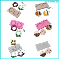 HO Handmade Mold Circle Plaster Listing Mold Silicone Pendant Mold Epoxy Resin Casting Mold for Jewe