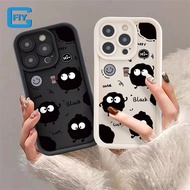 For Xiaomi Redmi 9A 9C 9i 9T 10 10A 10C 10X 11A 12 12C 13C A1 A2 / Xiaomi Poco X3 / X3 NFC / X3 Pro / Poco M2 M3 / Poco C55 C65 Phone Case Creative Funny Spirited Away Black Spirit Say Hello Soft Silicone Shockproof Casing