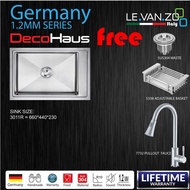 LEVANZO KITCHEN SINK 3011R = 660*440*230*1.2MM