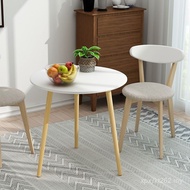 Small Small Round Table Wholesale Immediate Shipping Solid Wood Manufacturer Simple Wooden Table Sma