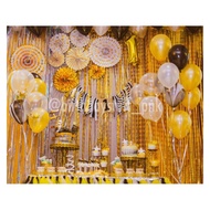 Foil Curtain Foil Door Party/ Birthday Foil Curtain/ Rain Foil Curtain