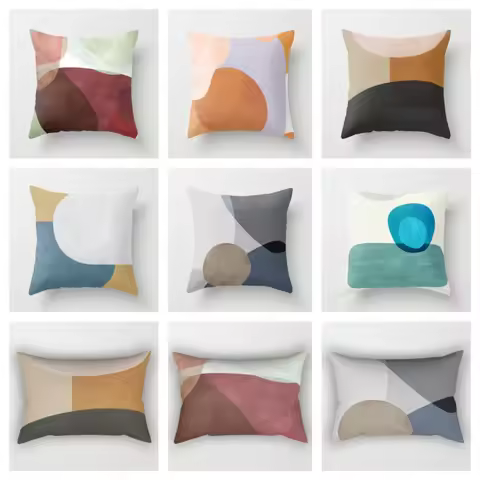 Modern geometric simplicity plush pillowcase，cushion covers 40x40,45x45,50x50,60x60 30x50 throw pill