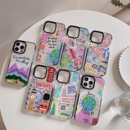 For iPhone 16 14 15 Pro Max Travel Views Pattern Case iPhone 12 13 Pro MAX 7/8Plus/X/XR/Xs Max Soft 