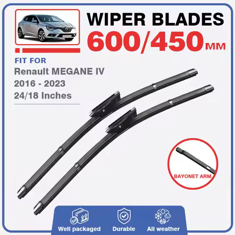 Front Wiper Blades For Renault MEGANE 4 IV 2016 - 2023 Hatchback GT RS Grandcoupe Grandtour B9A BFB 
