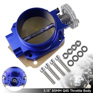 Fit For Nissan Skyline Throttle Body 3.15" 80MM Q45 Intake Manifold R33 R34 RB25DET RB26DET Black/Sl