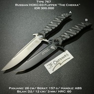 Pisau Edc Outdoor Russian Hokc The Chekka Flipper Diskon