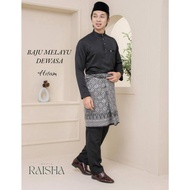 BAJU MELAYU CEKAK MUSANG DEWASA [HITAM]