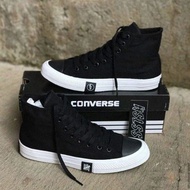 Sepatu Converse131 Allstar Petir Hitam/putih Tinggi Spatu Sneakers Murah Pria/wanita