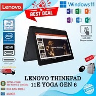 (READY STOCK) LENOVO THINKPAD 11E YOGA GEN 6 / INTEL CORE i5-8th Gen / 8GB RAM / 256GB SSD