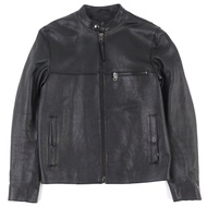 成色極佳： COACH 88799 羊皮賽車夾克，單排扣，黑色，S 碼，正品，男士，推薦。