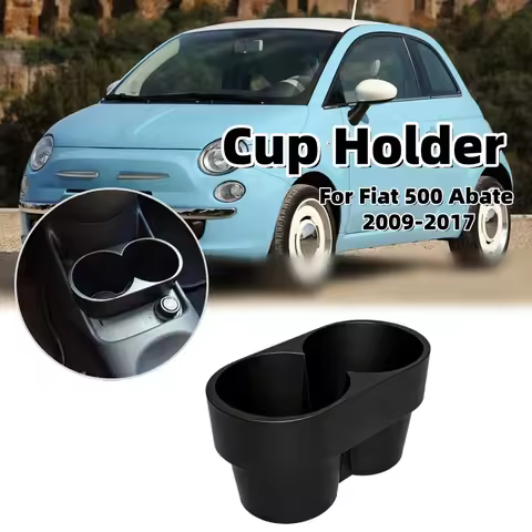 Car Cup Holder Drink Rack Storage Box Extended Edition For Fiat 500 Abate 2009-2017 Auto Interior St