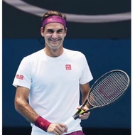 Federer Round Neck T-shirt Tennis Sports Match Casual Classic Short Sleeve