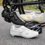 Road Bike Cycling Shoes Lockless Road Bike Shoes Lock Shoes Hard Sole Mountain Bike Dedicated Cyclin