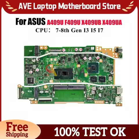 X409UB Laptop Motherboard For ASUS VivoBook X509UJ X409U A409U X509UB F409U F509U X509UA A509U Mainb