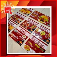 ◝ ♒  ▿ AIZ A4 Sintra Board Menu (Layout &print)