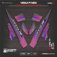 UV TRANSPARENT STRIPING VEGA R NEW MOTIF K34 STICKER VEGA R NEW SIRIUS RC 2005 - 2008 CLEAR