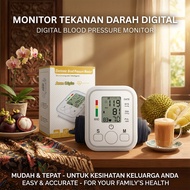 Blood Pressure Monitor Mesin BP Check Upper Arm Digital BP Machine Voice Guide USB Rechargeable Read