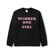 Rose Number One 24s Long Sleeve T-Shirt BlackGirl