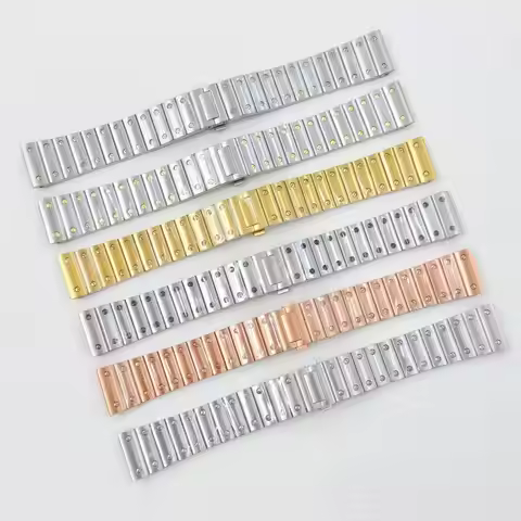 21mm Solid Stainless Steel Watch Strap For Cartier Santos Bracelet Man Women‘s Watchband Replacement