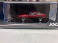 HJ64 紅色 Toyota AE86 Diecast 模型車