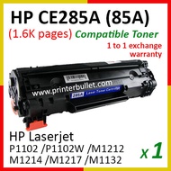 285 / CE285A / 85A High Quality Compatible Toner Cartridge For Laserjet P1102 / P1102W / M1212NF / M