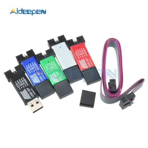USBASP USBISP ISP Programmer Downloader USB 1.0/2.0 Interface For Arduino 51 ATMEL AVR Support 64 Bi