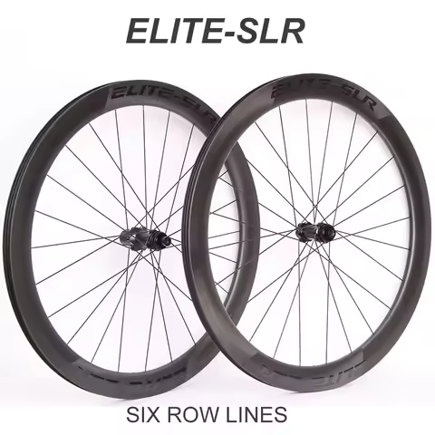 ELITE Road Bike Carbon Rims, Matte Glossy Cycling Parts, Disc Brake Hub, Tubless Wheelset, Customize