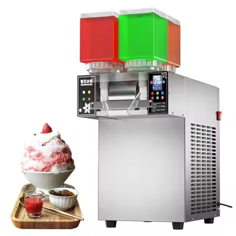 Deyotec 3 Seconds Output Snow Ice Machine 4 Flavors Ice Block Dessert Snow Ice Snowflake Making Mach