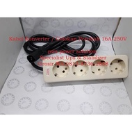 IEC UPS Converter Connection Cable Plug 4 sockets + 16A 1.5 meter cable