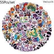 [T] 55Pcs/Set Indigo Park Stickers Waterproof Stickers Decal for Toys