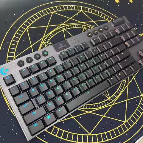 RGB Gaming Keycaps for Logitech G915/G913/TKL87, Anti-Slip Replacement Keycaps 111 Keys, Mechanical 
