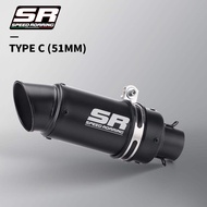 Universal Motorcycle Exhaust Muffler Silencer Steel with DB Killer-project Z800 Z1000 CBR500 R3 R1 M
