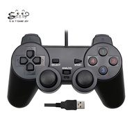 Máy tính PC-208 Tay cầm chơi game PS2 USB cắm ngoài Phím điều khiển xử lý chơi rung động cơ đơn Bộ đ