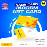 Custom Name Card / 310gsm Art Card / Thank You Card  / Business Card / No Design / with & without La