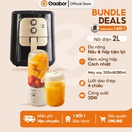 Combo Gaabor 42 Nồi chiên không dầu dung tích lớn 6.5L AF65M-BK01A và cốc xay sinh tố cầm tay FP03T-