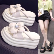 BM FLOWER SLIPPERS 4 PETALS 7CM GENUINE LEATHER XX. TT