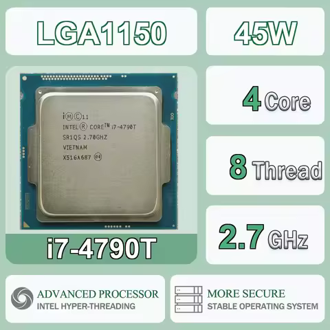 Intel Core I7-4790T 2.7GHz 4 Cores 8 Threads 8M 45W 22NM I7 4790T Computer CPU Processor Server LGA1