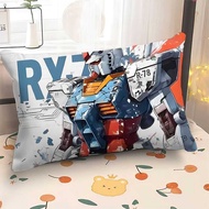 RX-78 Gundam Rectangle Pillow Complete Set Cover+PP Cotton Insert Anime Mecha Cushion Sofa Car Offic