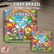 COZY BRAZIL By Tiny Daisy Coloring Books 45pages