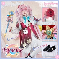 HYACINE Cosplay Costume Wig HONKAI STAR RAIL Anime Game Dress Girls Anime Party Roleplay Outfit