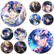 Game Anime Characters Deuce Spade Round Badge Creative Brooch Clothing Backpack Accessories Lapel Pi