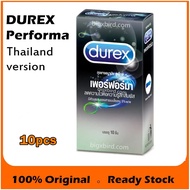 Durex Per for ma 10pcs (delay condom) 100% original condom with delay gel Extra Time Kondom Tahan Lama